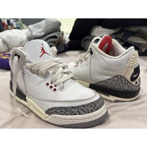 Size 6Y - Jordan 3 Retro Mid White Cement Reimagined
